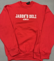 **Varsity Letter Embroidered Crewneck** 